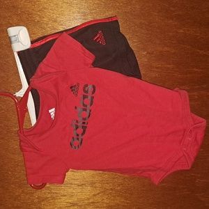 Adidas Onesie and Shorts Set Size 6 months
